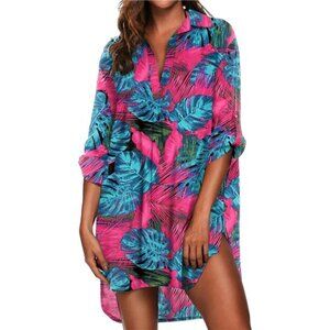 Women's Swimsuit Beach Cover Up Shirt Bikini Beachwear Bathing Suit Beach Dress